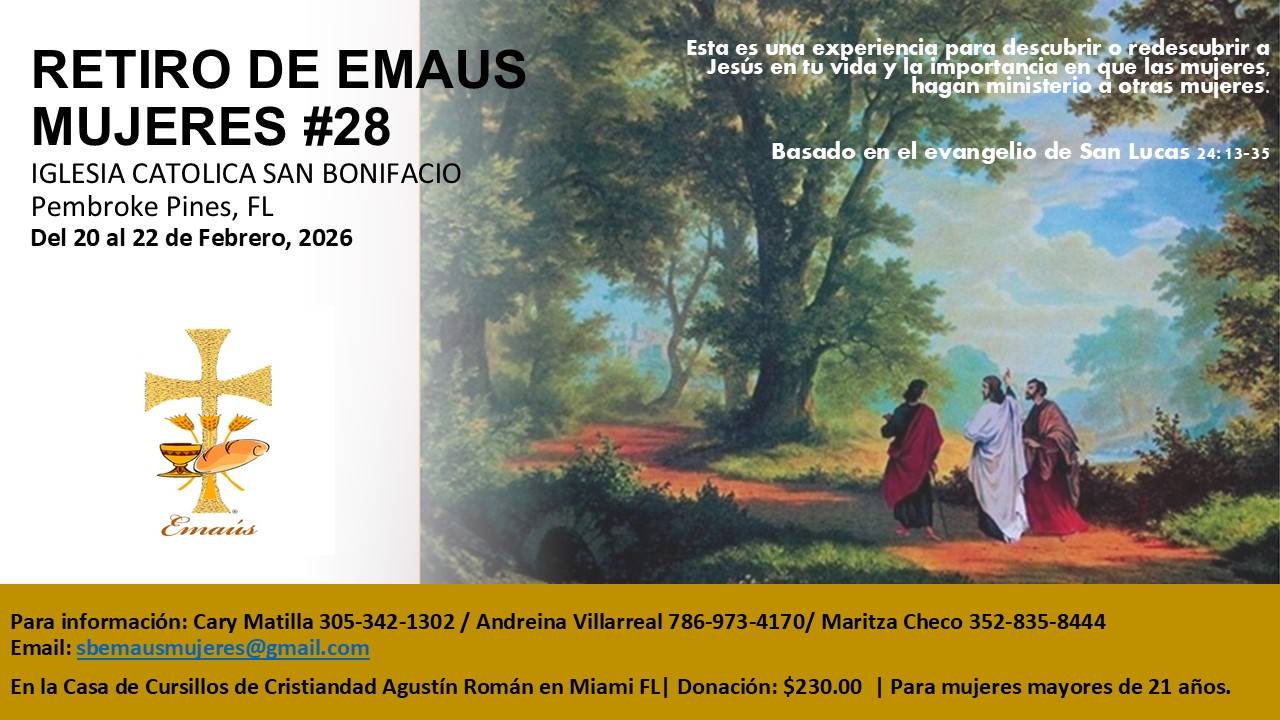 RETIRO DE EMAUS MUJERES 28 Anuncio 1